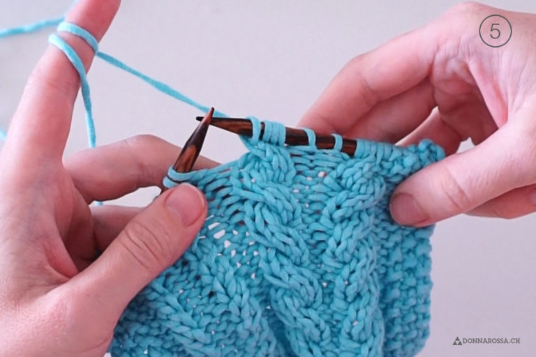 How to knit cables without a cable needle DONNAROSSA