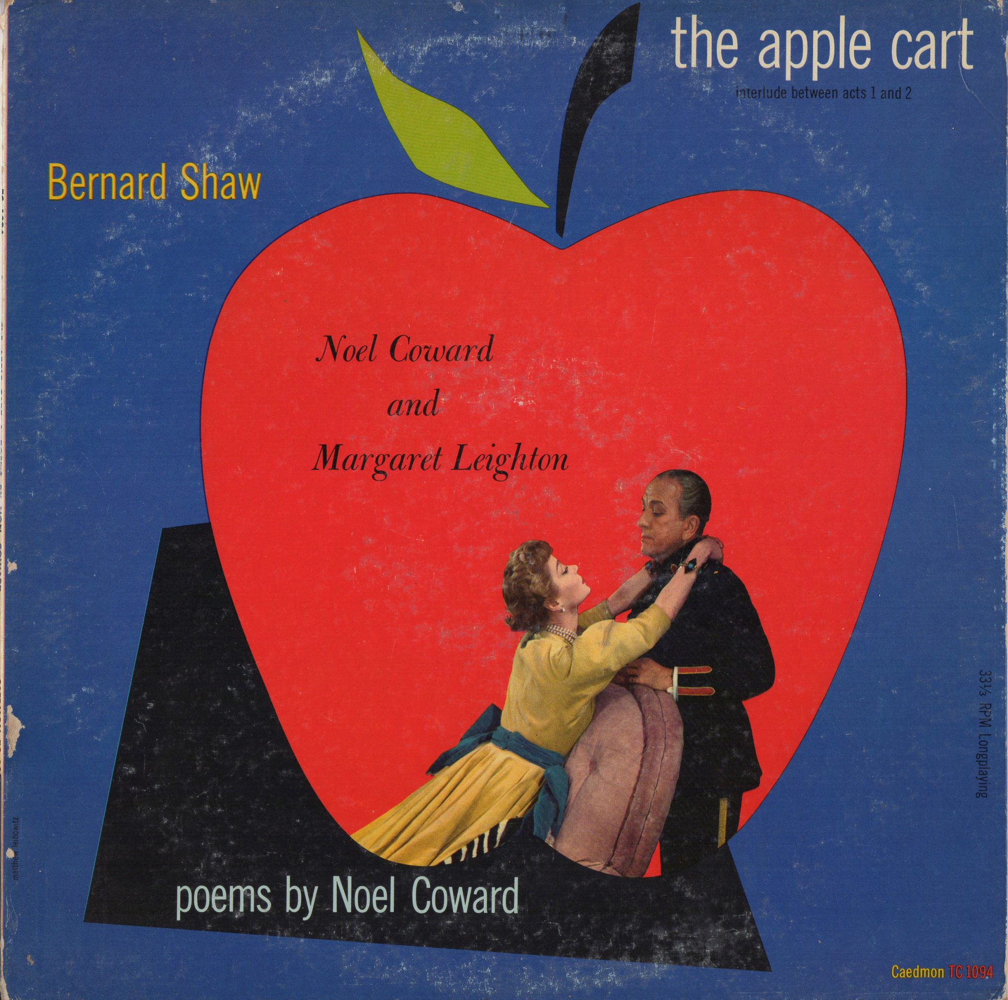 THE APPLE CART & POEMS BY NOEL COWARD Leighton, 12" LP