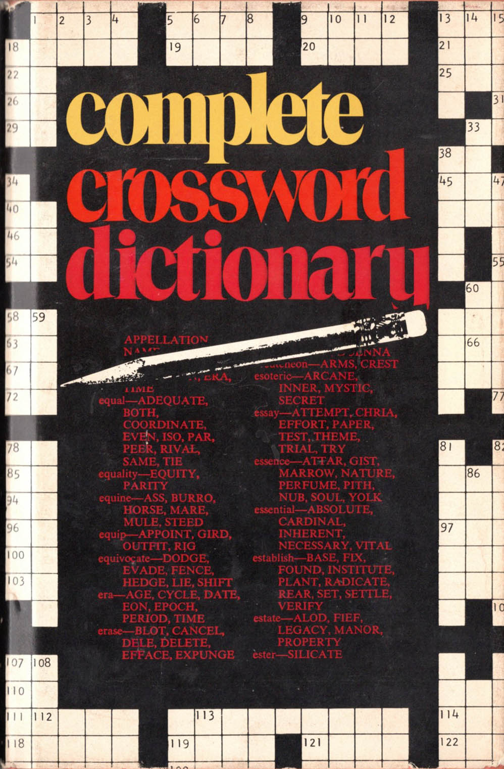 COMPLETE CROSSWORD DICTIONARY Philip J. Montamble, HCDJ