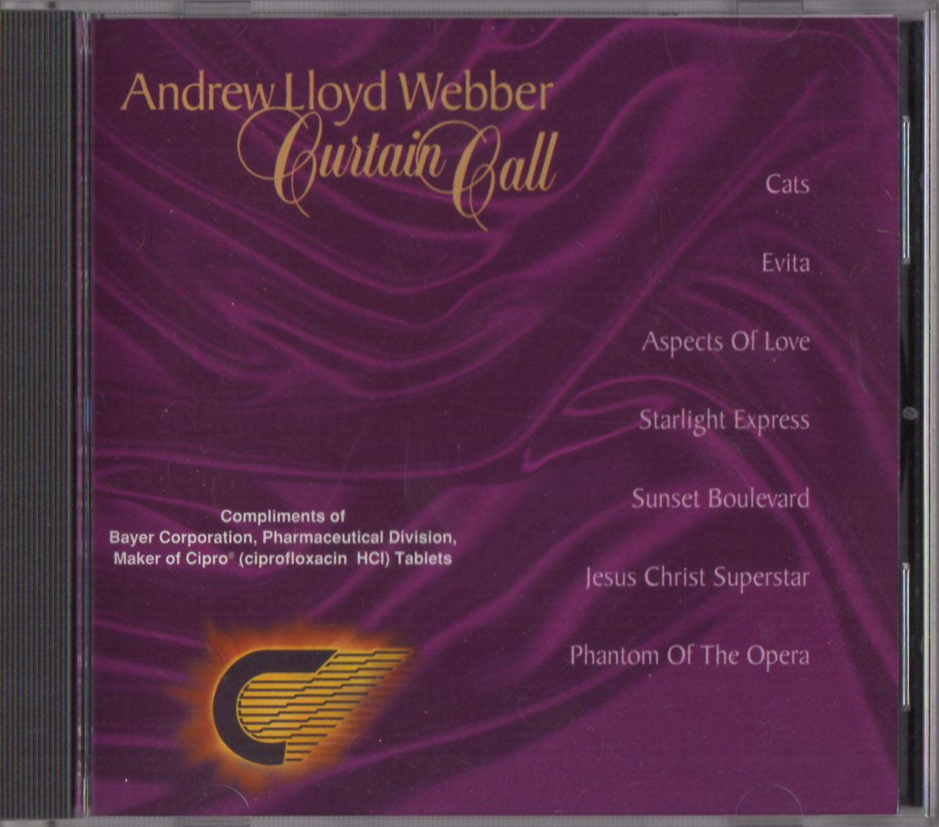 CURTAIN CALL Andrew Lloyd Webber, 1998 Bayer Corporation CD