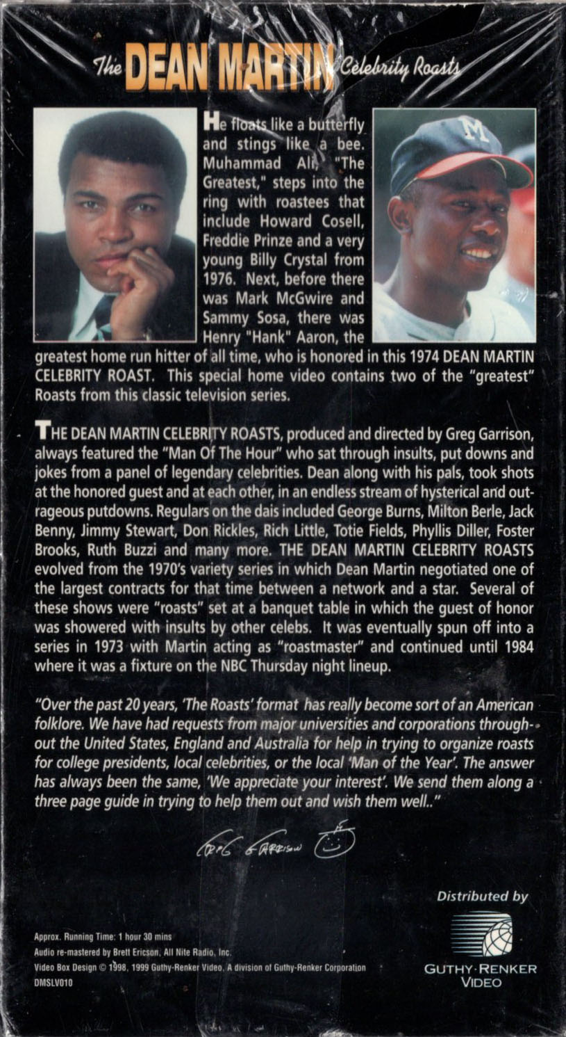 THE DEAN MARTIN CELEBRITY ROASTS Muhammad Ali & Hank Aaron