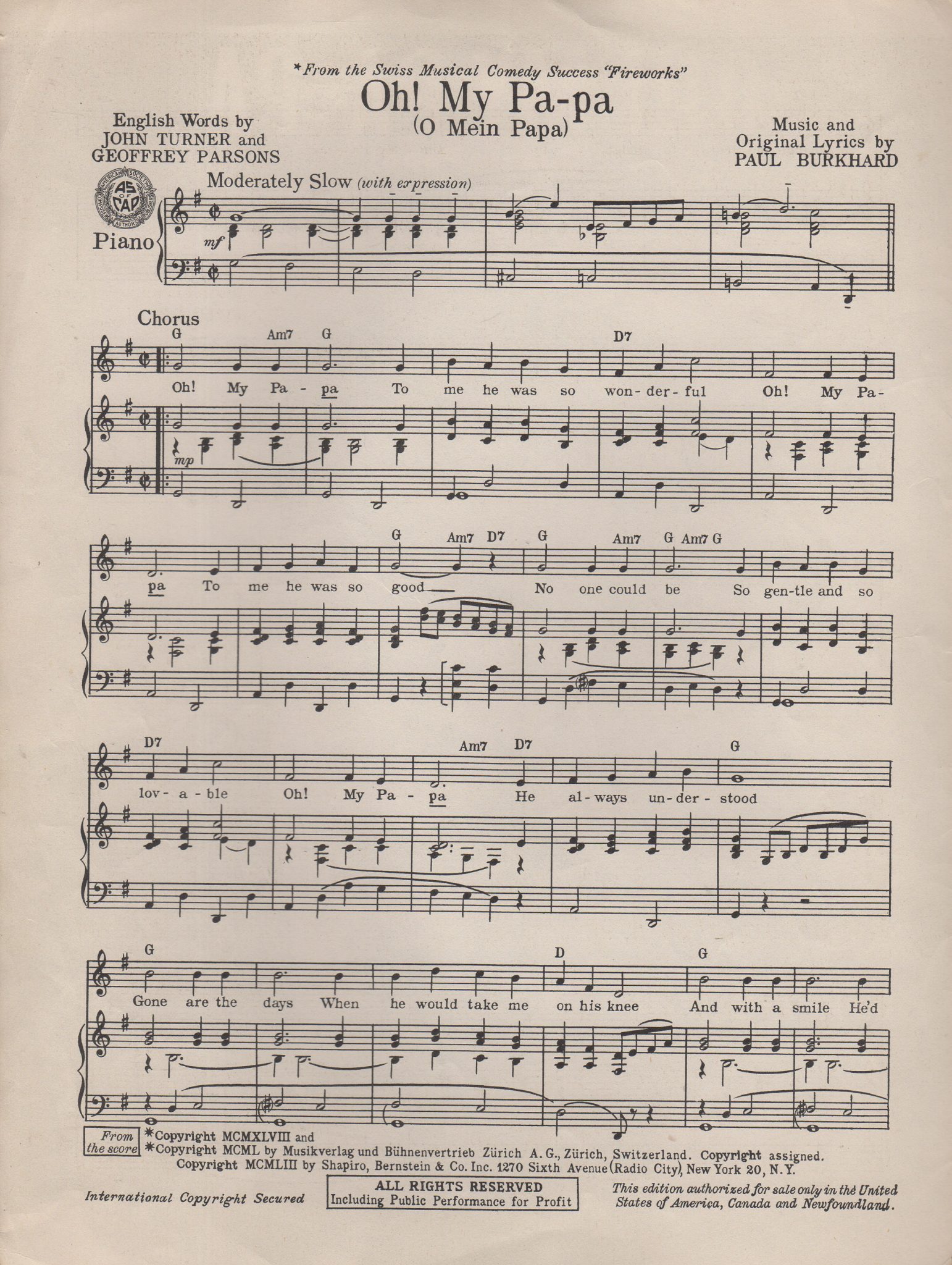 [View 37+] Song Lyrics Oh My Papa Eddie Fisher