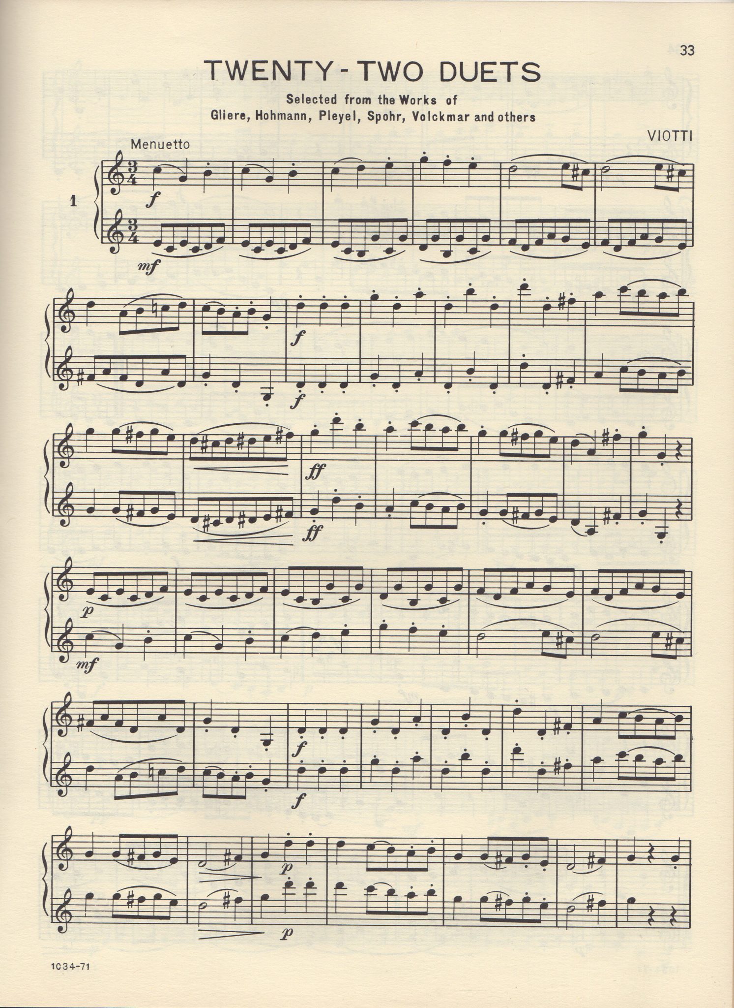 SELECTED DUETS FOR Vol. 1 Voxman, Rubank Library 137