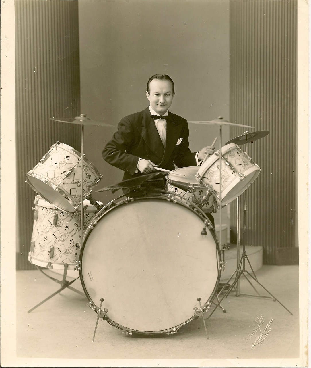 Ludwig Top Hat and Cane set restoration project. Donn Drum VaultDonn Drum