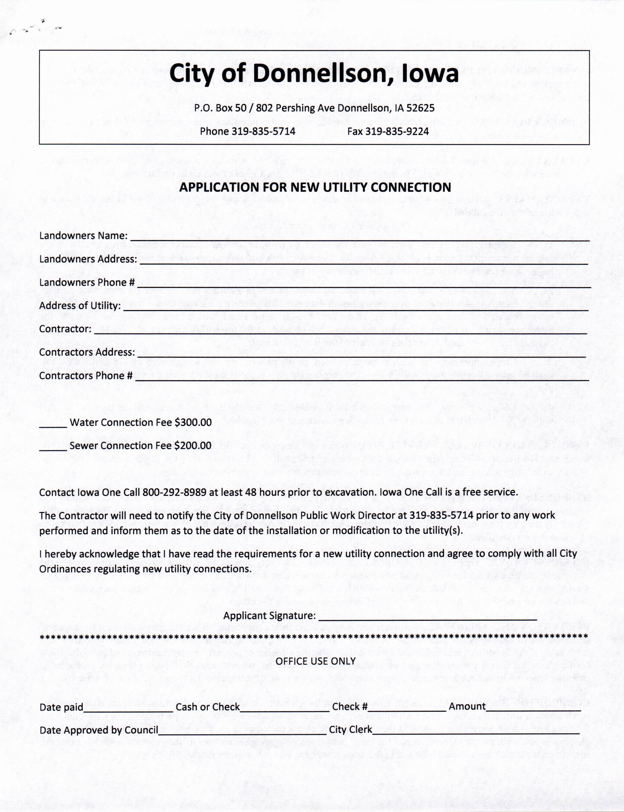 Water Utilities City of Donnellson