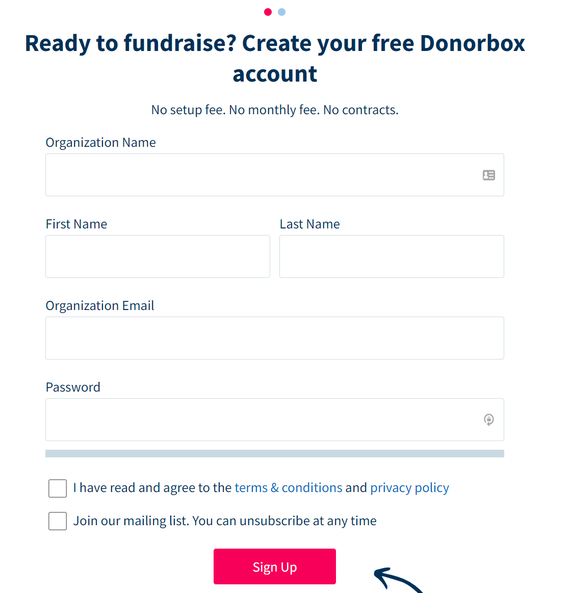 How to create a Donorbox Org account Donorbox