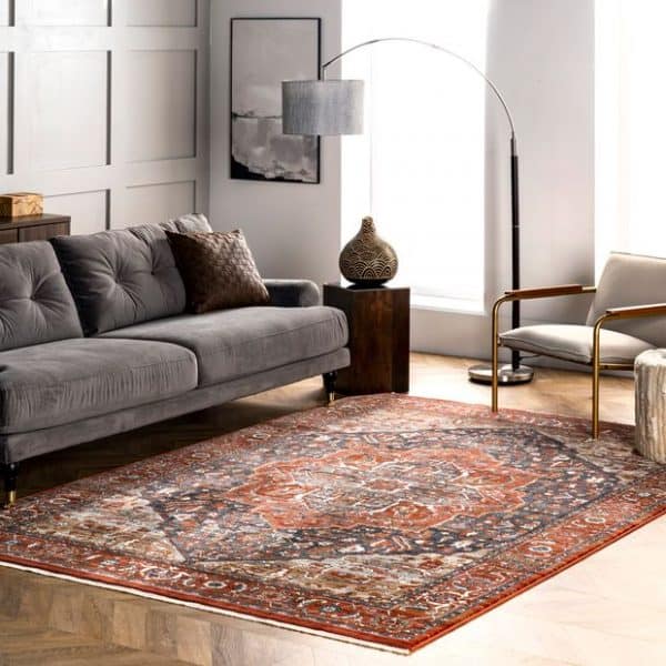20 Beautiful Rugs That Go With Grey Couches