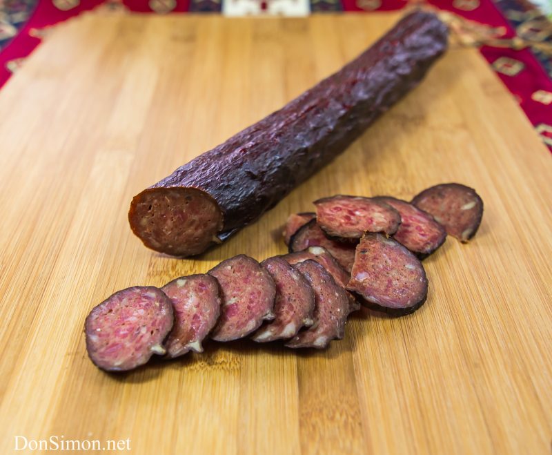 Smoked cured sausage