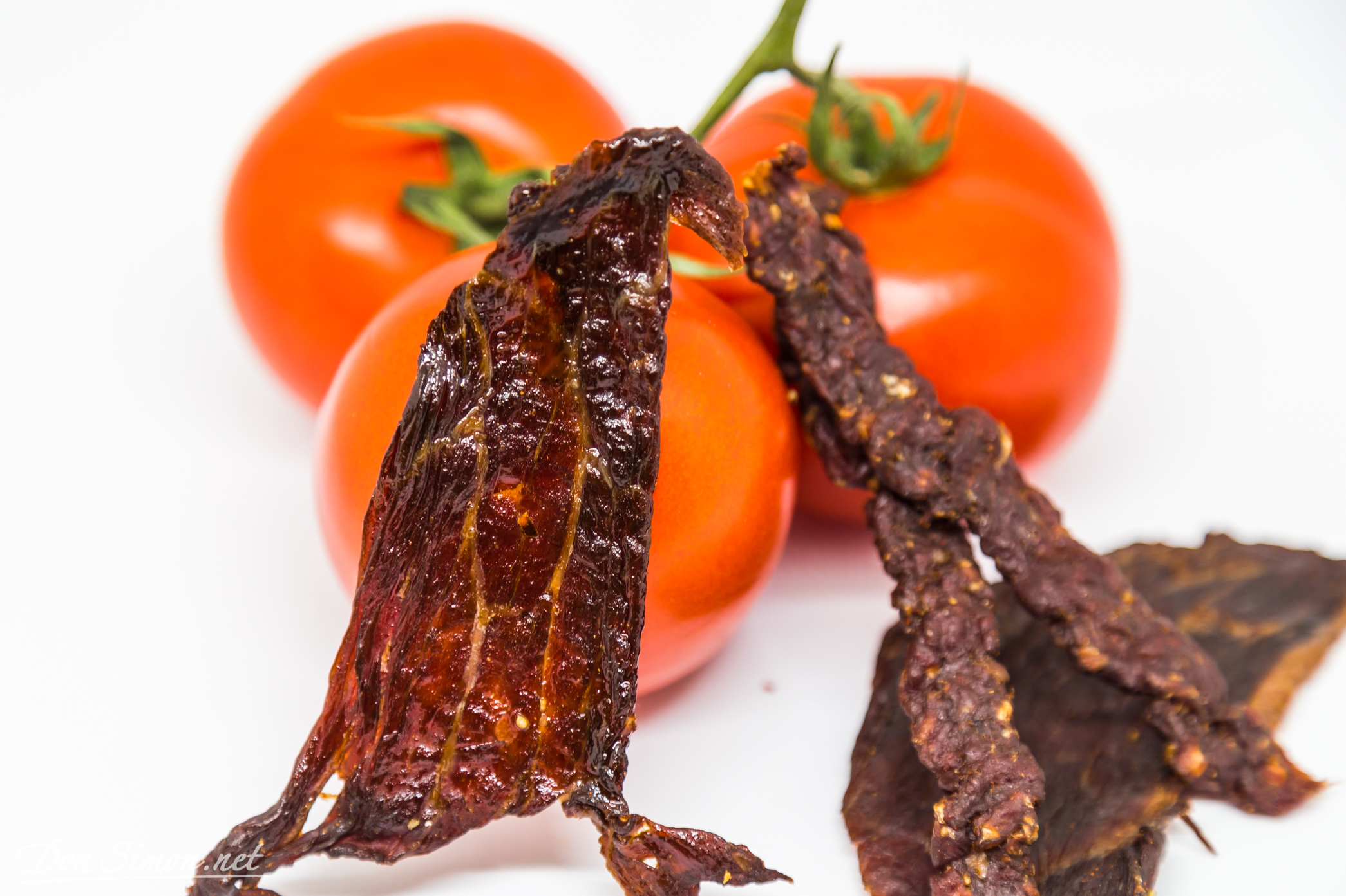 Jerky with maple syrup and 5 types of paprika