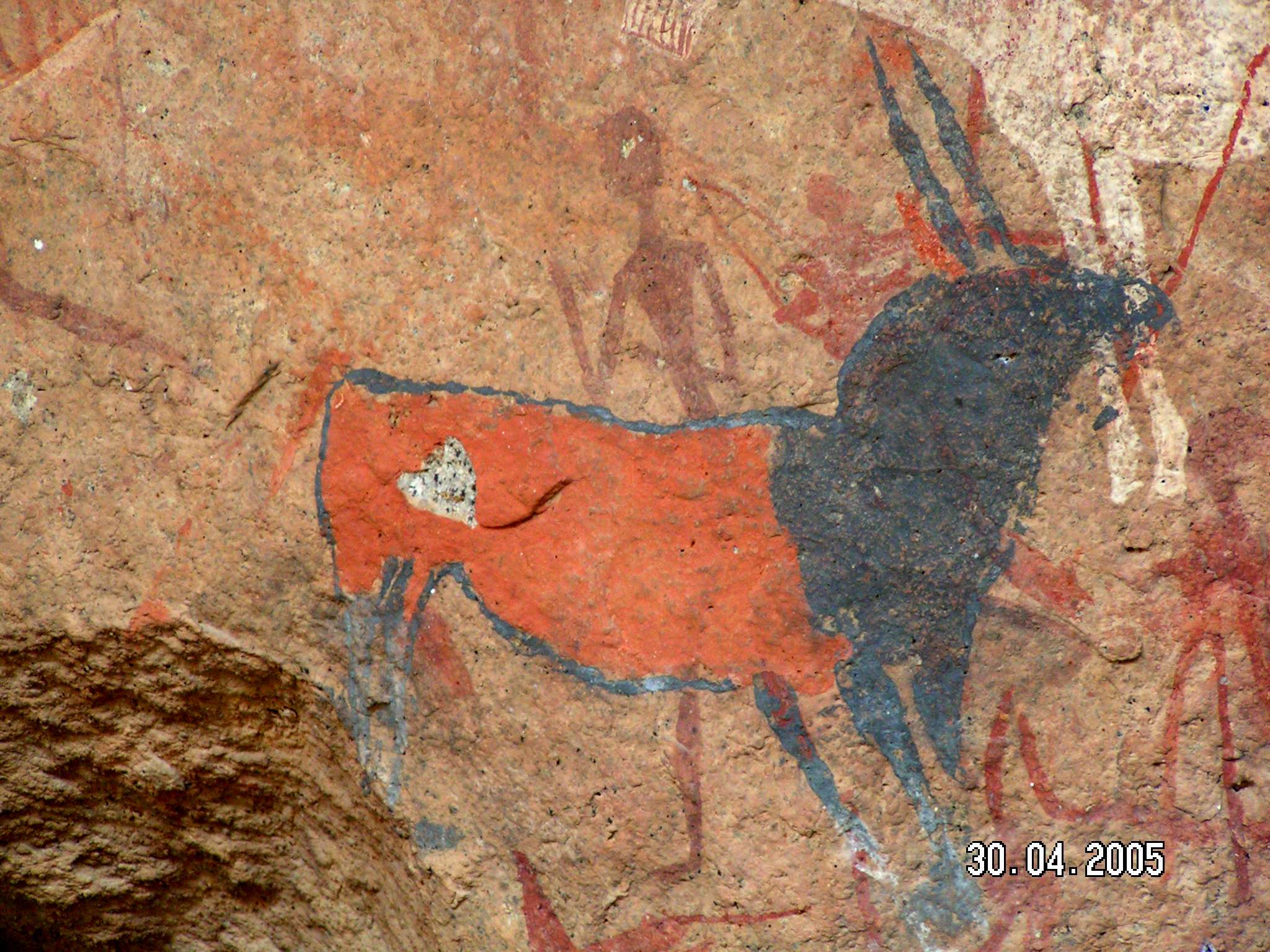 Namibia Rock paintings from Namibia in Africa