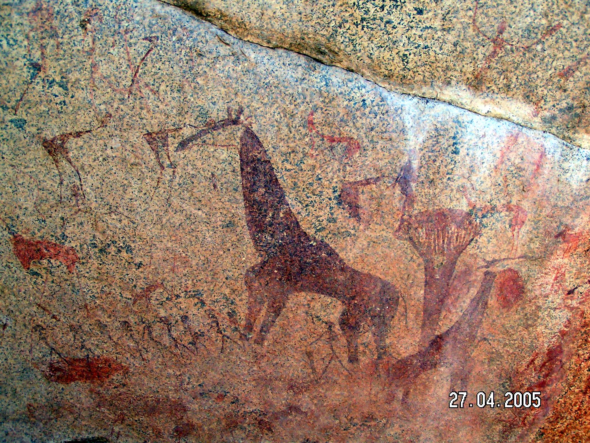Namibia Rock paintings from Namibia in Africa