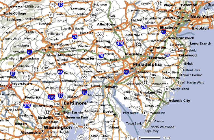 Map Of Pa And Md Map Of Pennsylvania And Maryland