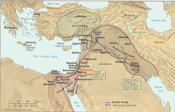 Map Of Bible Times Bible Time Map