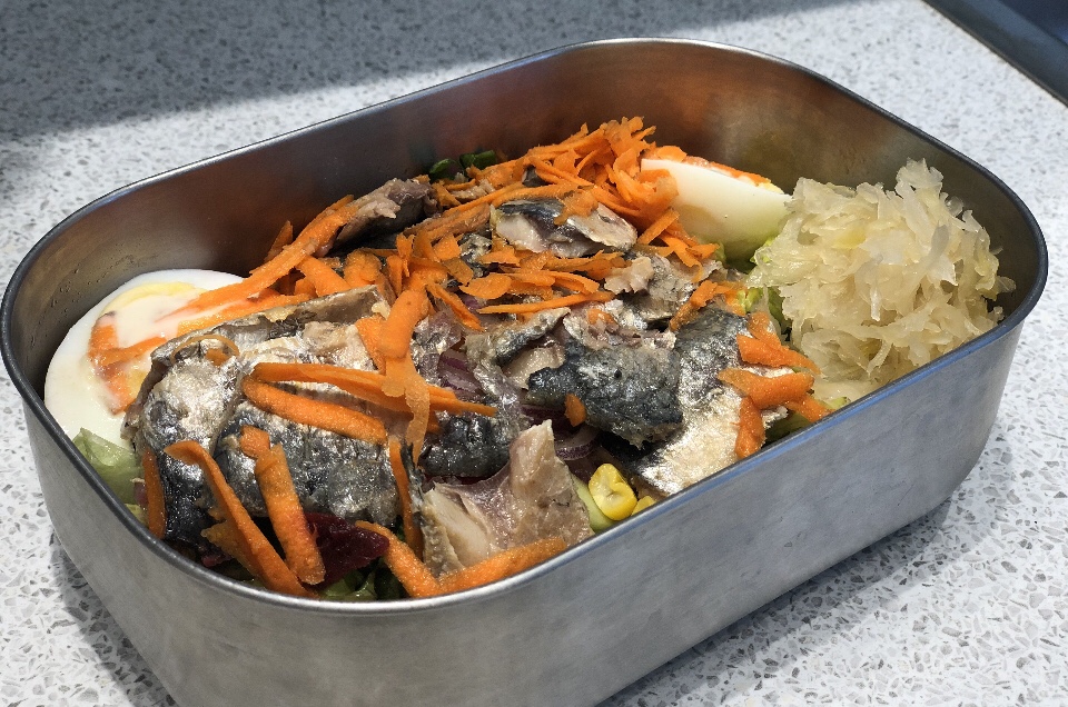 sauerkraut n sardines