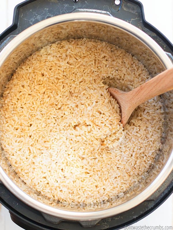 Instant Pot Brown Rice Recipe Don't Waste the Crumbs