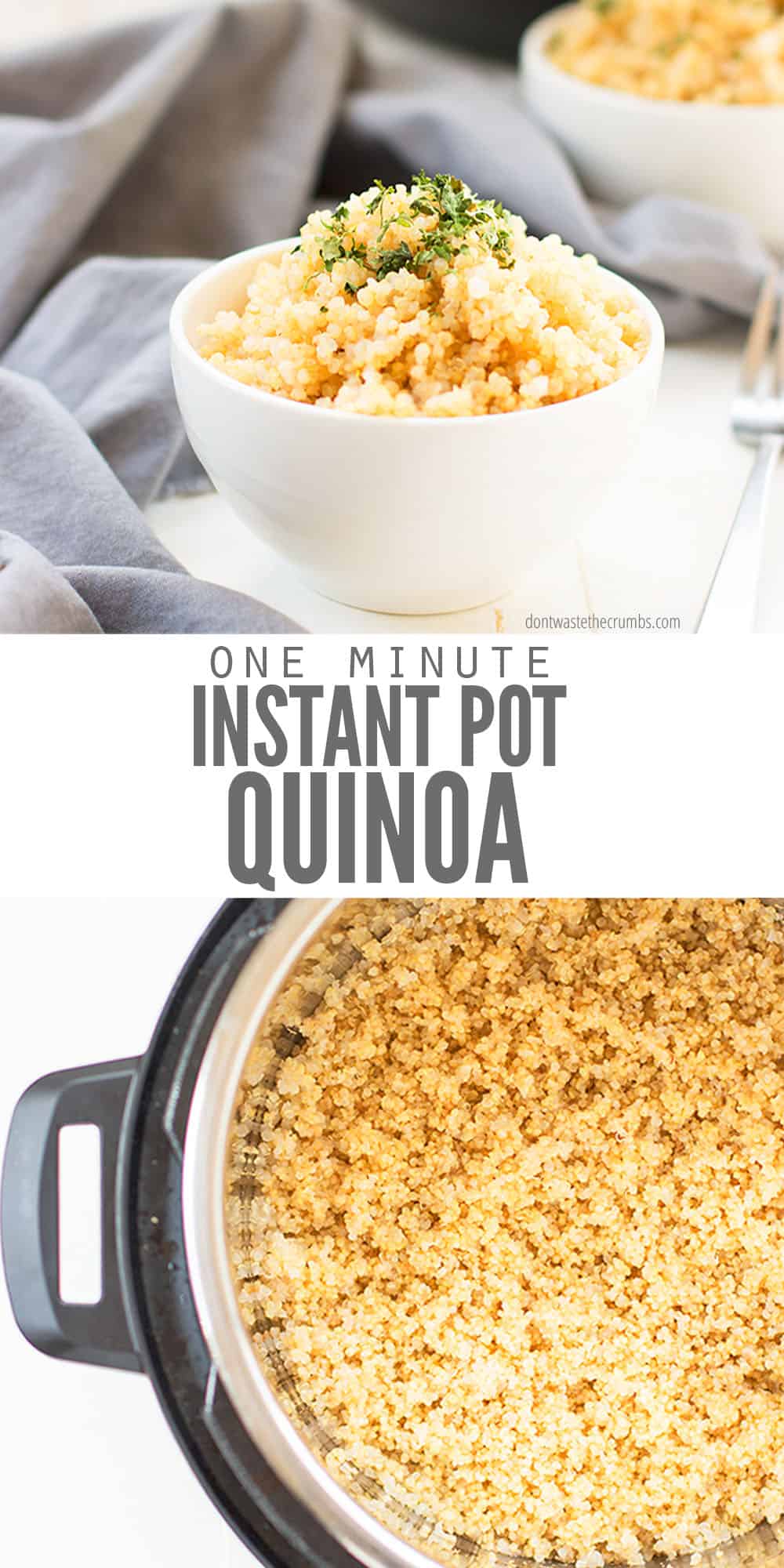 How to Cook Quinoa Perfectly in the Instant Pot Don't Waste the Crumbs