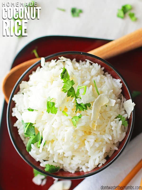Easy Coconut Rice Recipe Only 3 Ingredients!