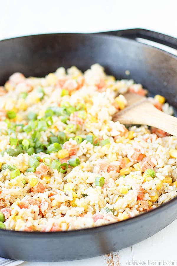 Easy Vegetable Fried Rice Don't Waste the Crumbs