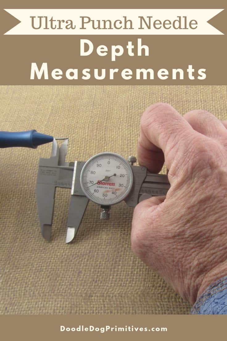 Ultra Punch Needle Depth Measurements DoodleDog Designs Primitives