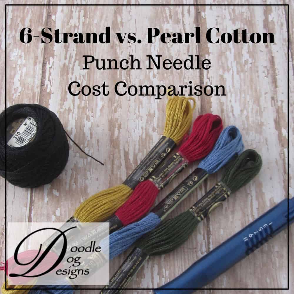 Punch Needle Thread Cost Comparison DoodleDog Primitives