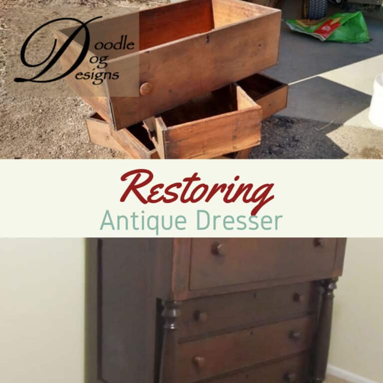 Refurbishing an Antique Dresser DoodleDog Designs Primitives