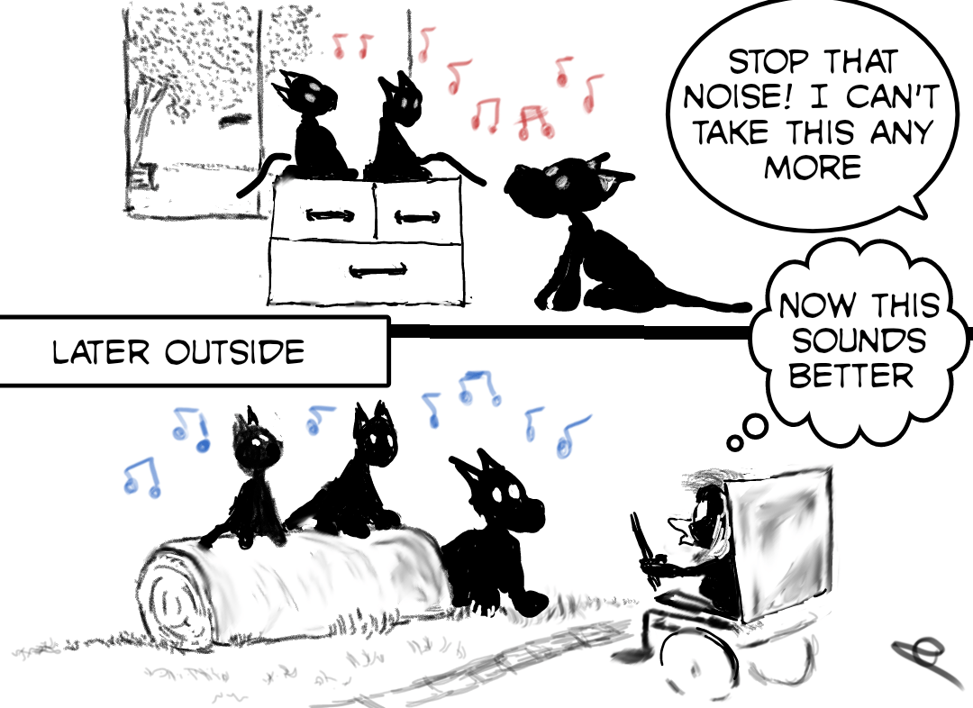 Good music Vs. Bad music Doodles & Ducks