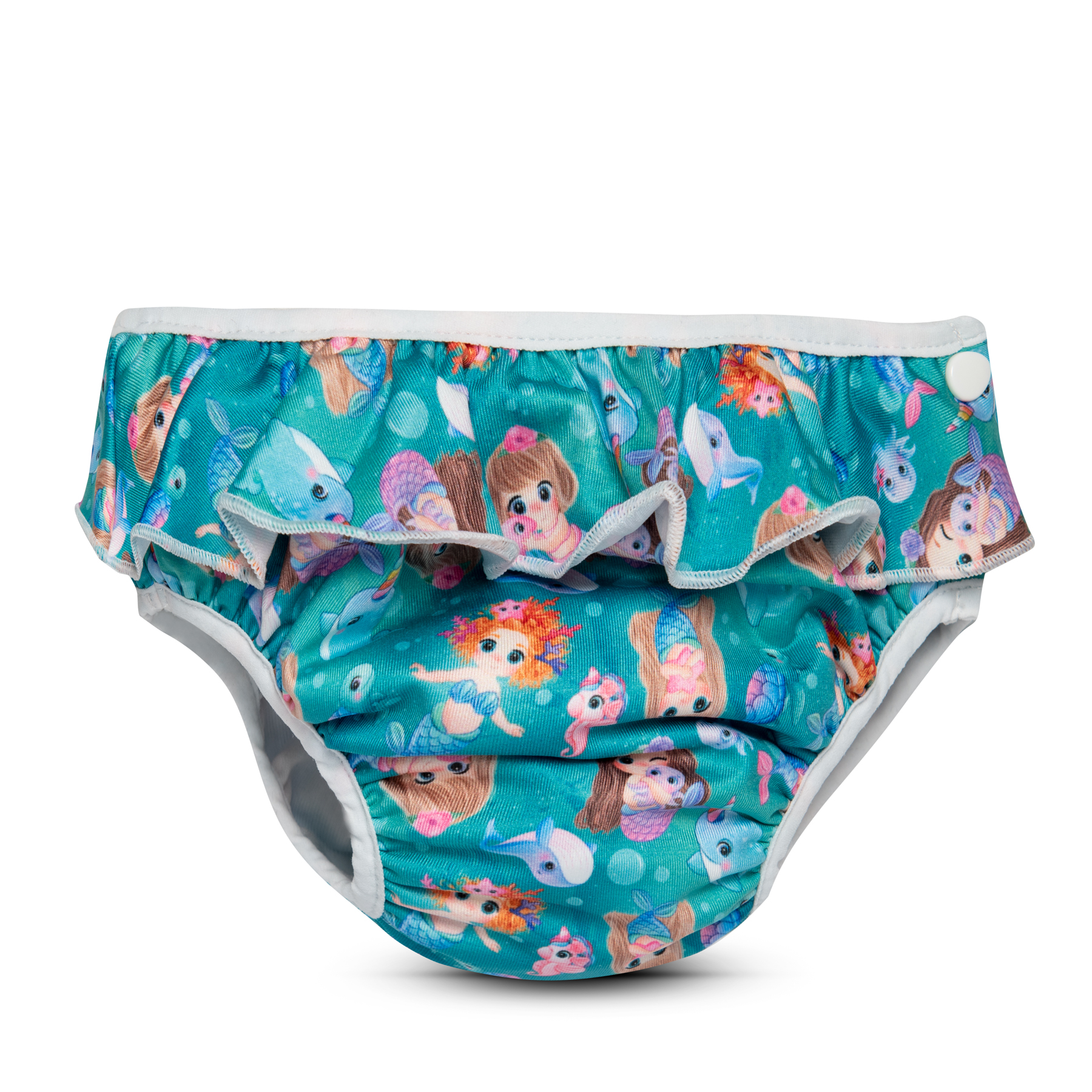Swim diaper turquoise mermaid