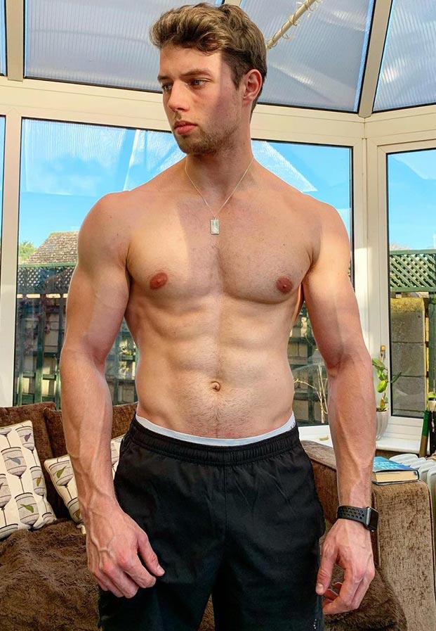 เปิดวาร์ปฝรั่งหล่อ Jacob Ward กล้ามซิกแพคแน่นโดนใจมาก