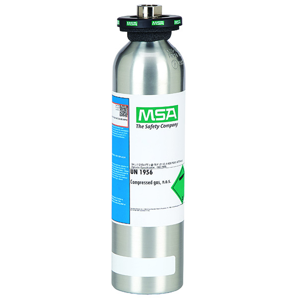 Calibration Cylinder, Gas, 34 L, (CH4)1.45, (O2)15, (CO)60 PPM