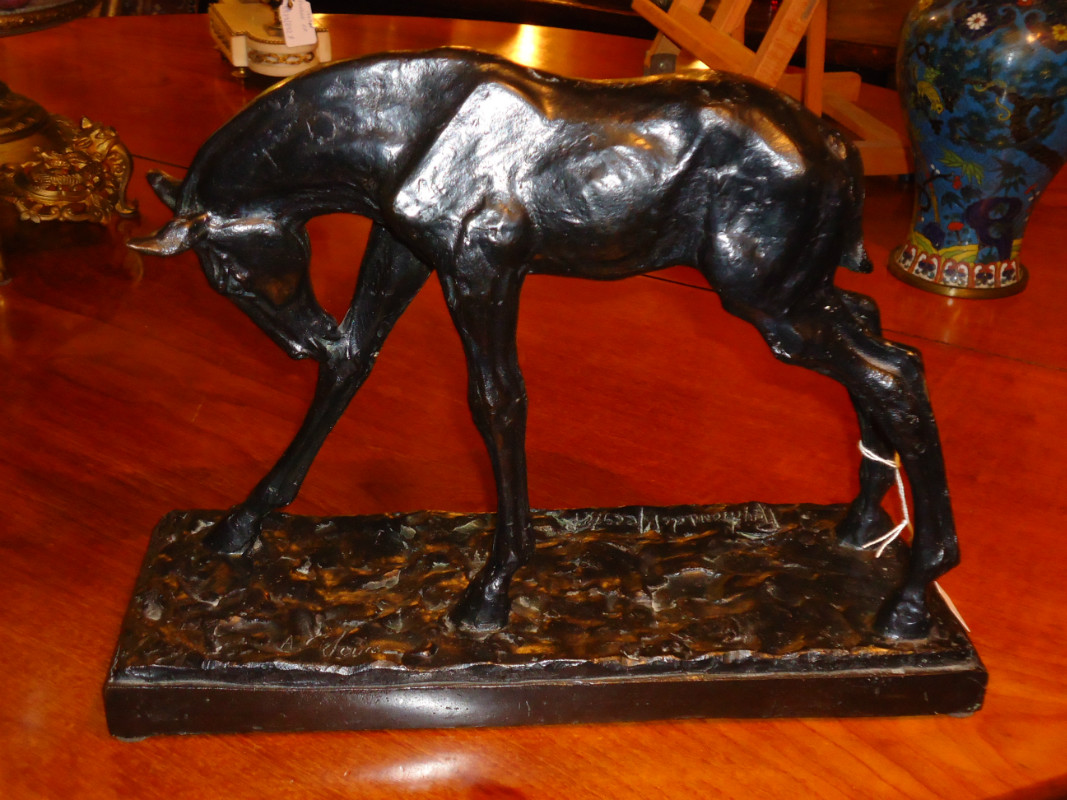 bronzes horse signed Raymond De Meester 07 Bronze Figures and Statues