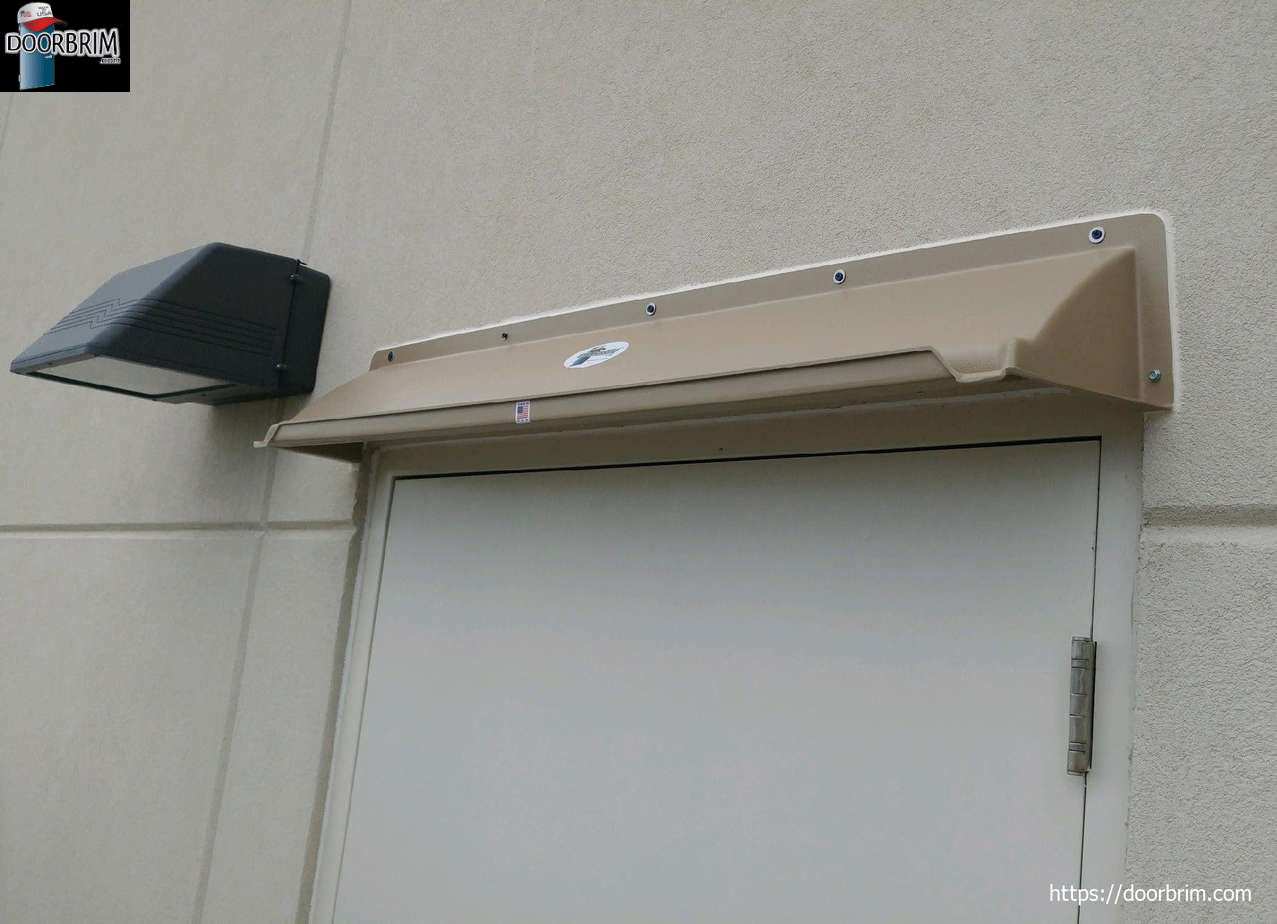 Door Canopy Stops Leaks Integrated gutter prevent water intrusion. US