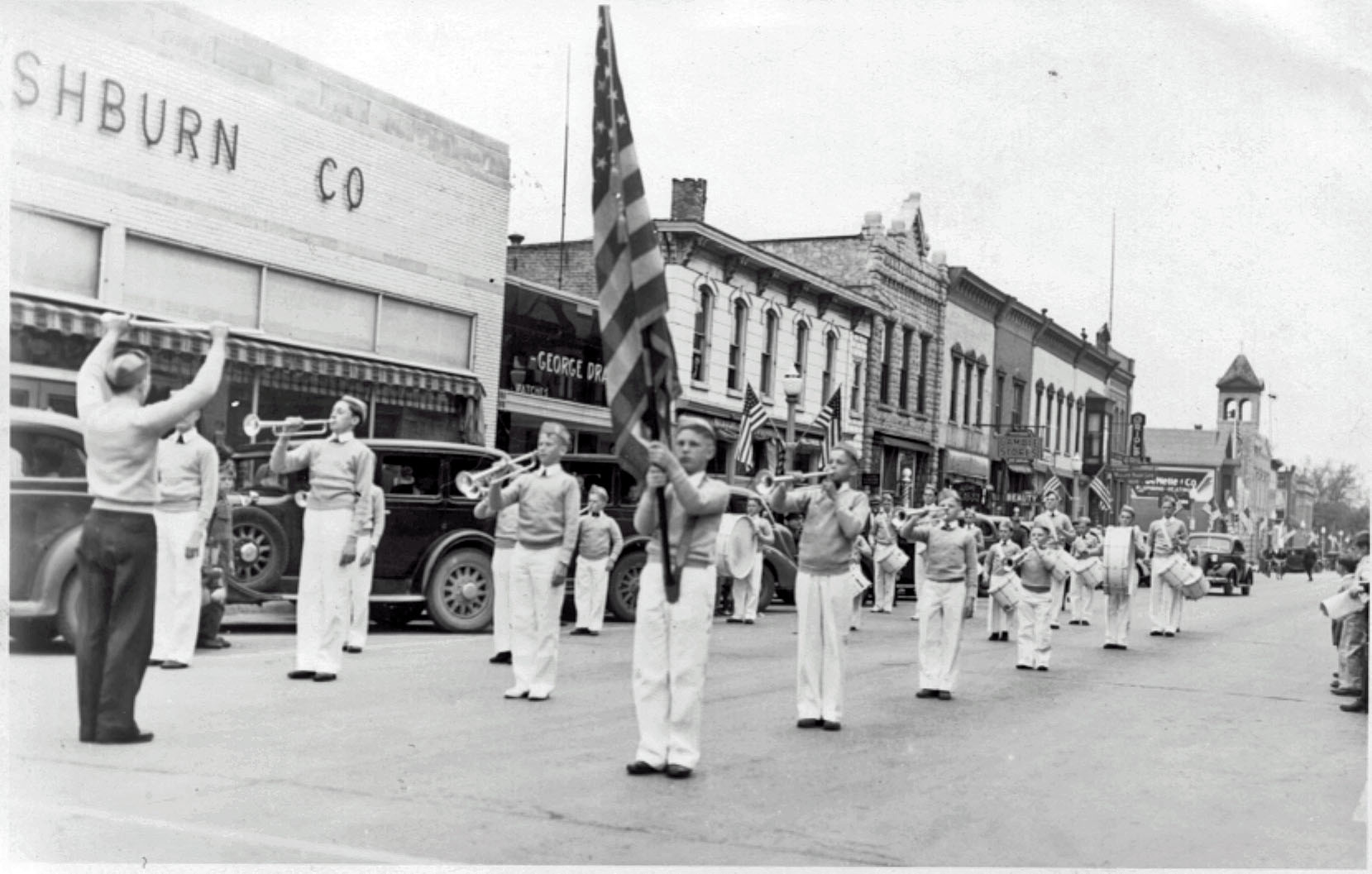 Door County History in Pictures 1940s Marching Band Door County Pulse