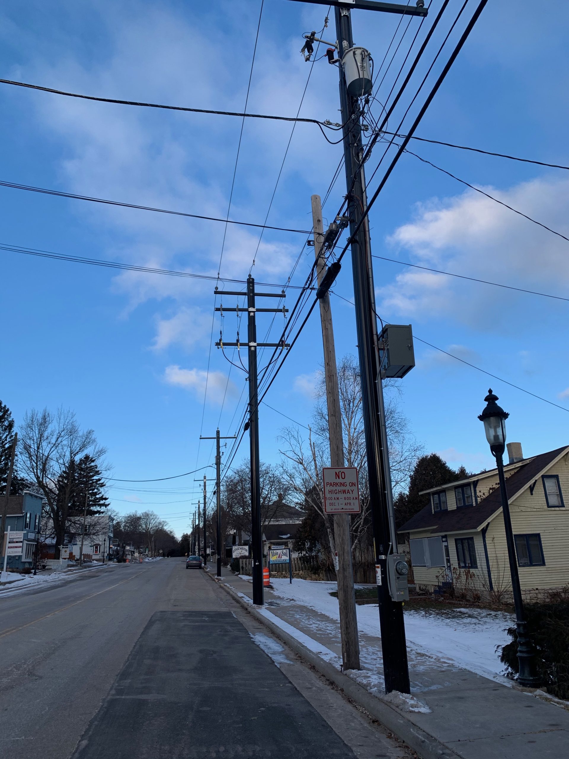 What’s Up with the Black Utility Poles? Door County Pulse