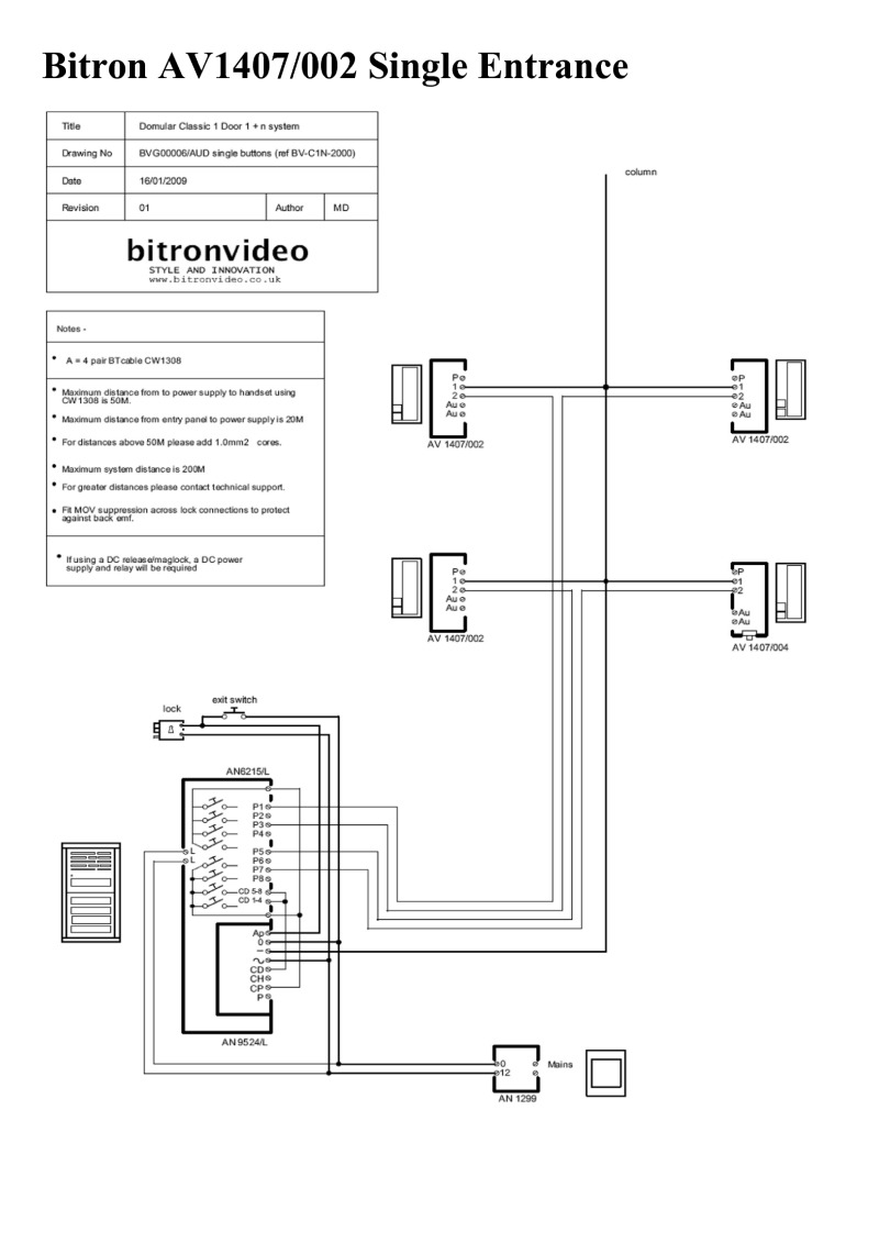 Bitron Installation Instructions Door Entry Direct, Door Entry