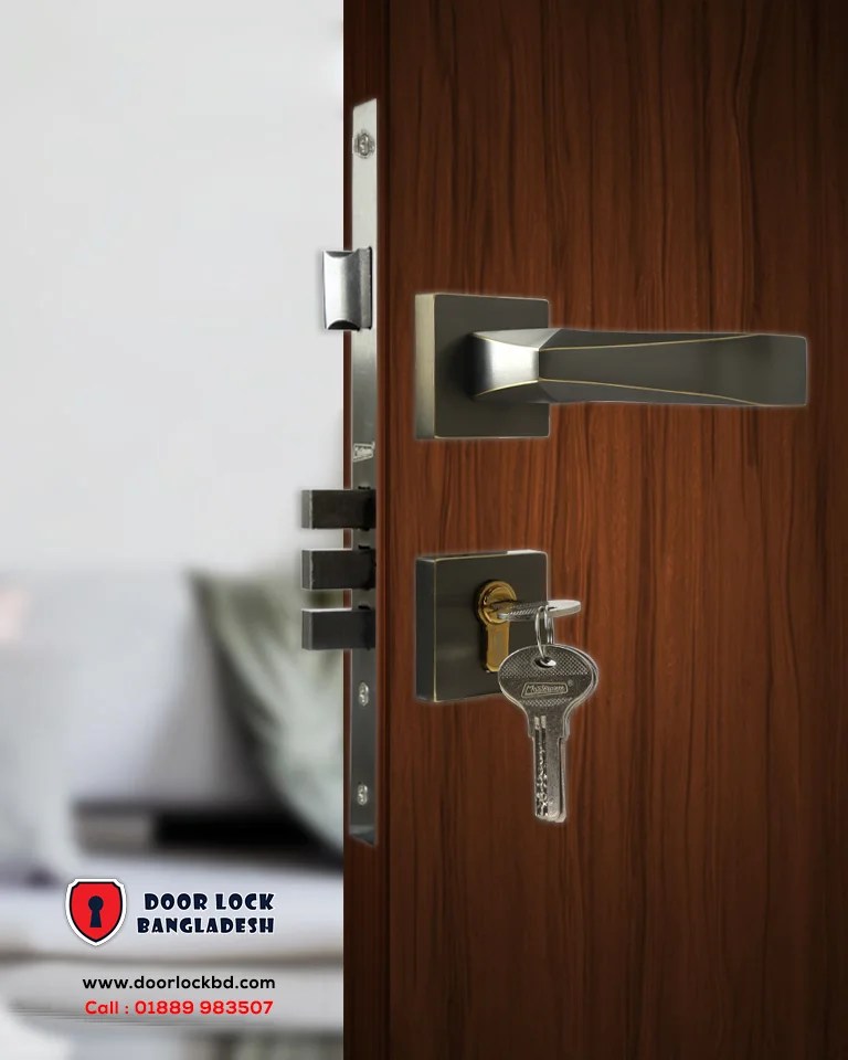 Indian Premium Design Pure Brass Lock. MP9014 BC14 Door Lock Bangladesh