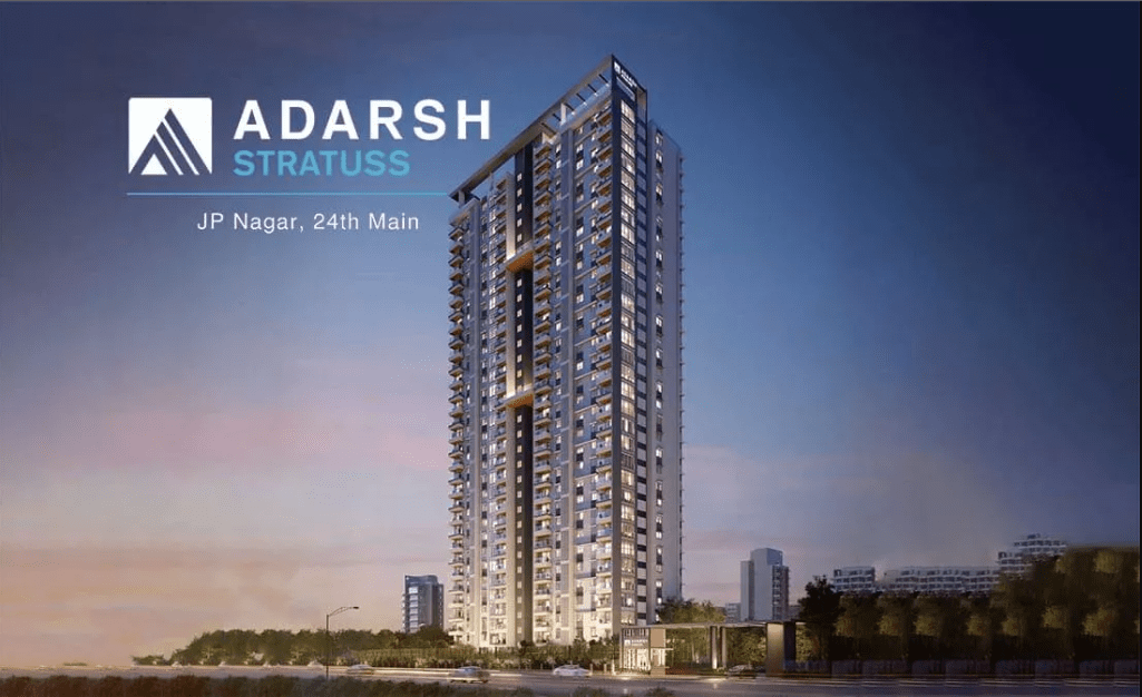 Adarsh Stratuss Apartment for sale in JP Nagar, South Bangalore