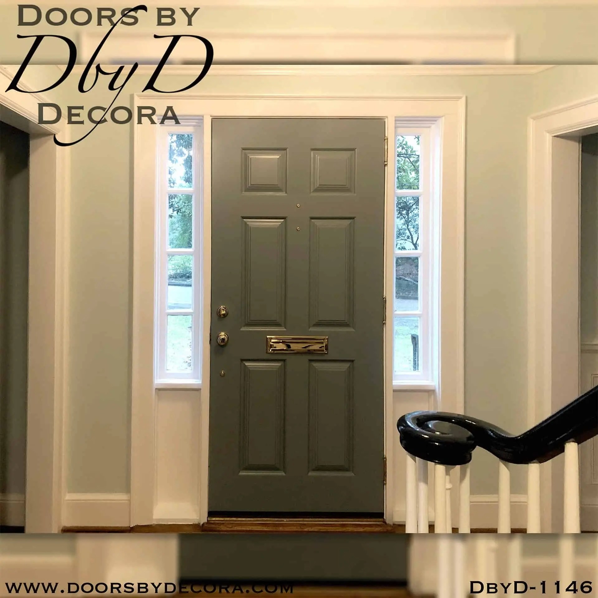 Custom Solid Door Traditional 6Panel Door Wood Entry