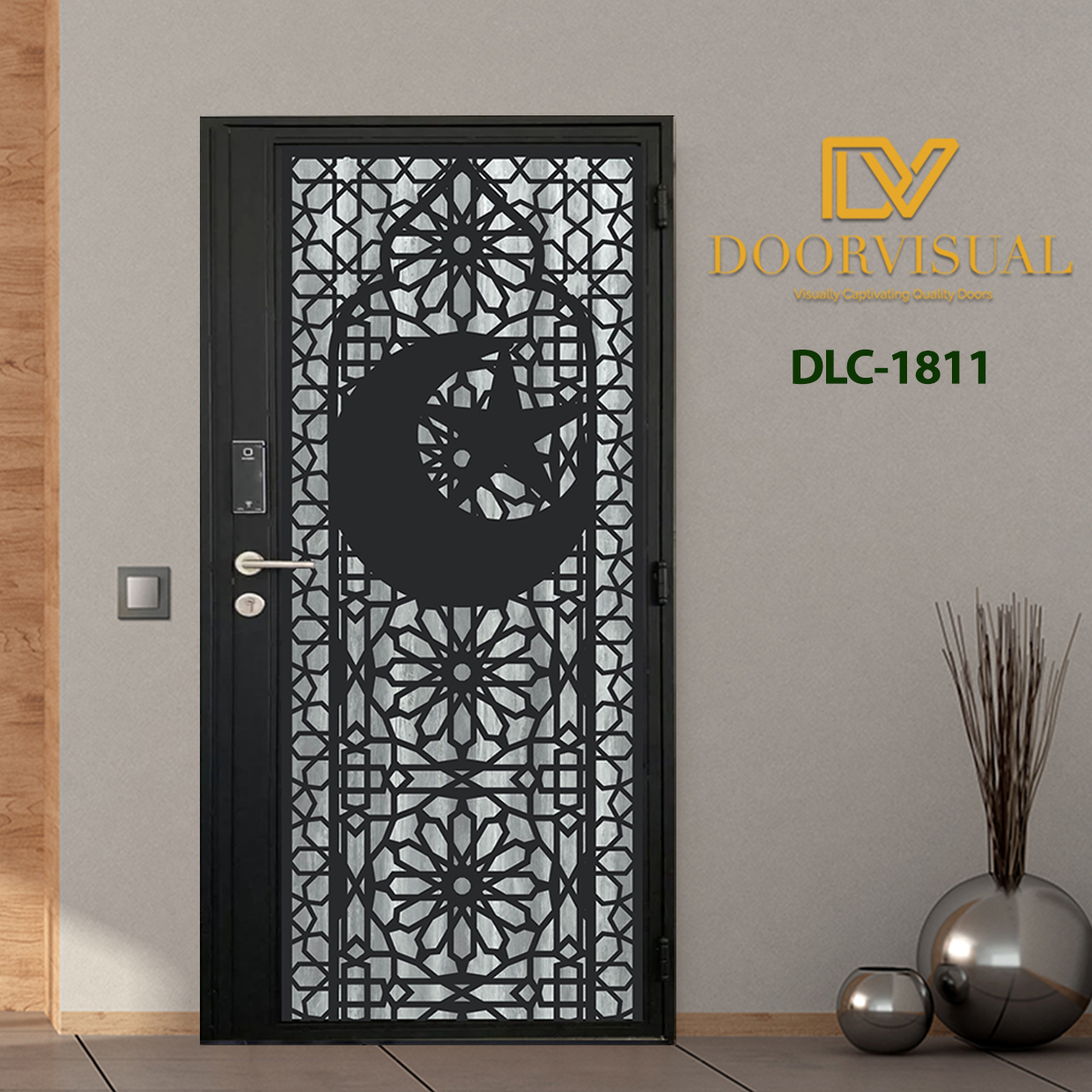 Laser Cut Gate DLC1801 Best Laser Cut Enterance Gate Design