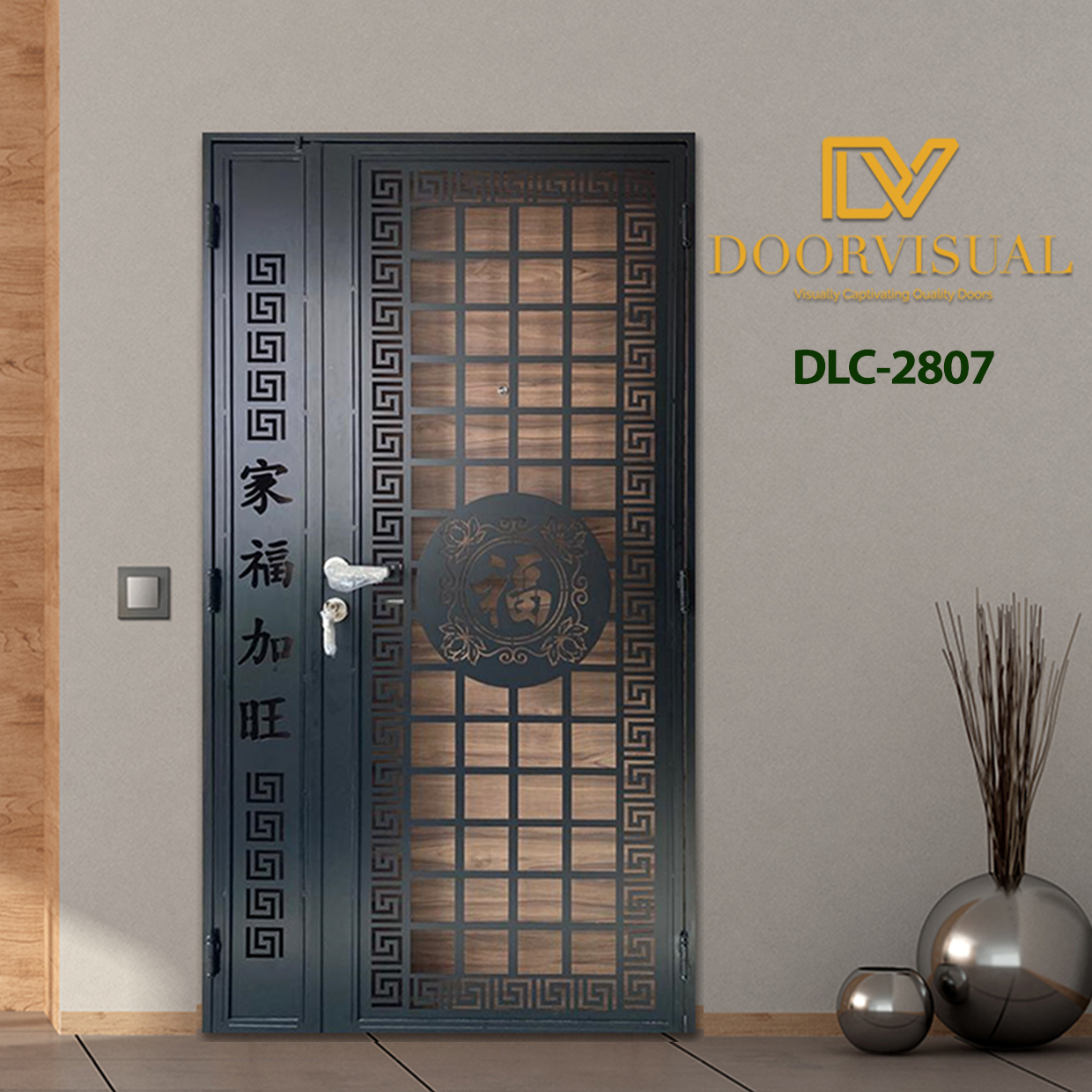Laser Cut Gate DLC2807 Best Laser Cut Enterance Gate Design