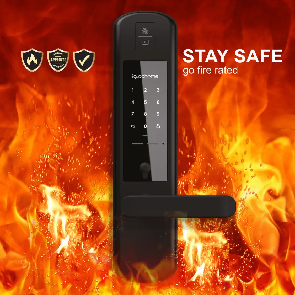 Fire Rated Digital Locks Keep Your Home and Business Safe