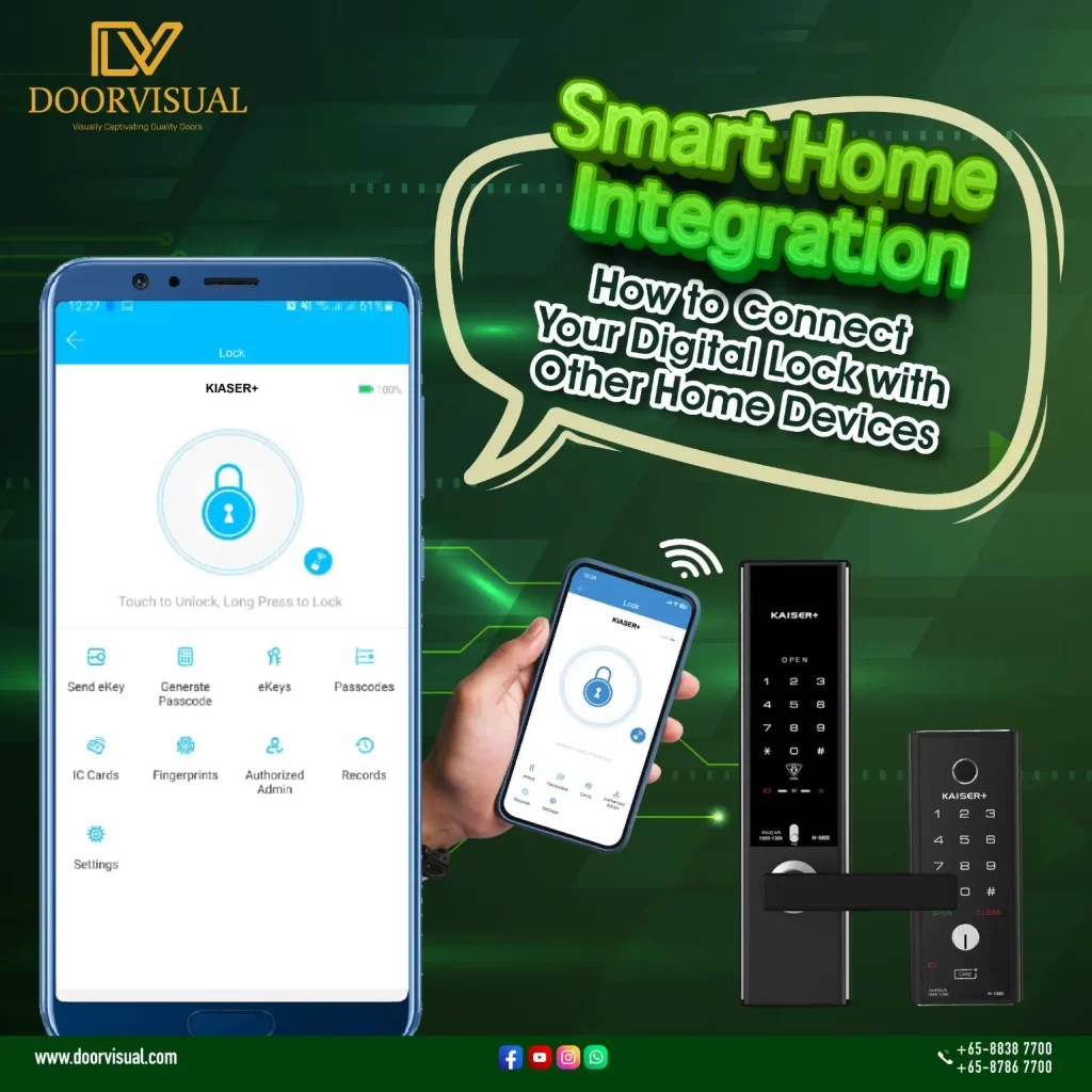 Digital Lock Integration Connect with Smart Home Devices