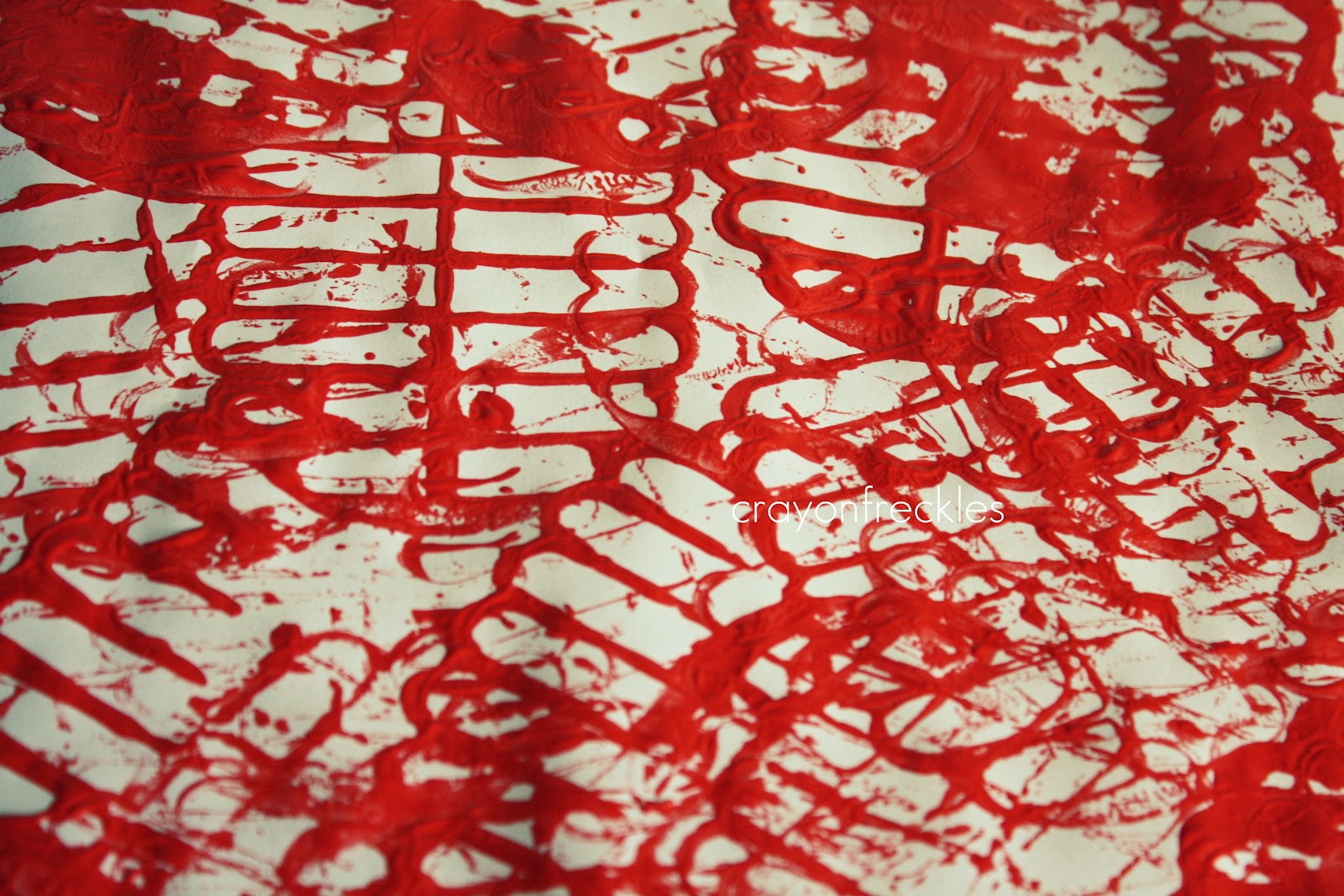 painting with a potato masher Do Play Learn