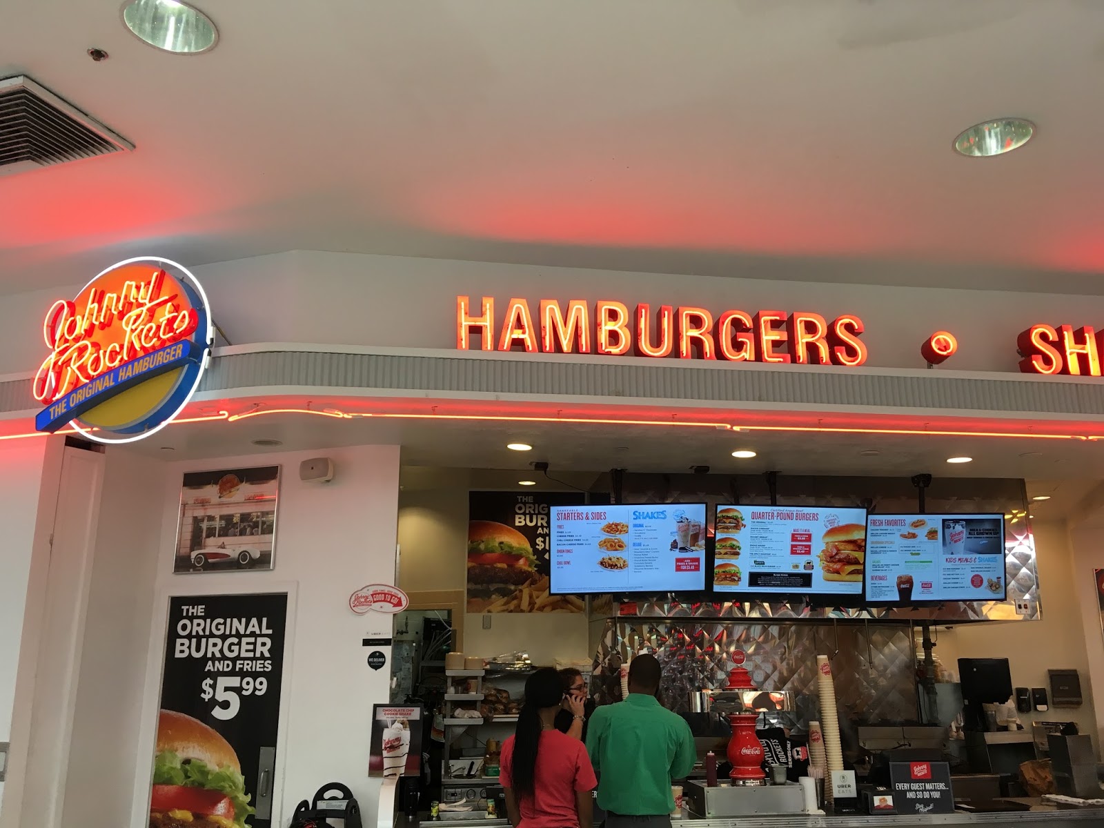 Johnny Rockets Dolphin Mall (JR Nine) in Miami, FL USA Burgers
