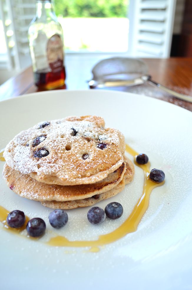 Vegan Whole Wheat Blueberry Pancakes « Dora's Table