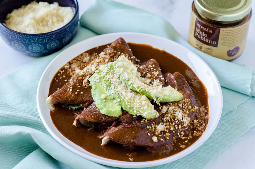 Enchiladas De Mole Receta
