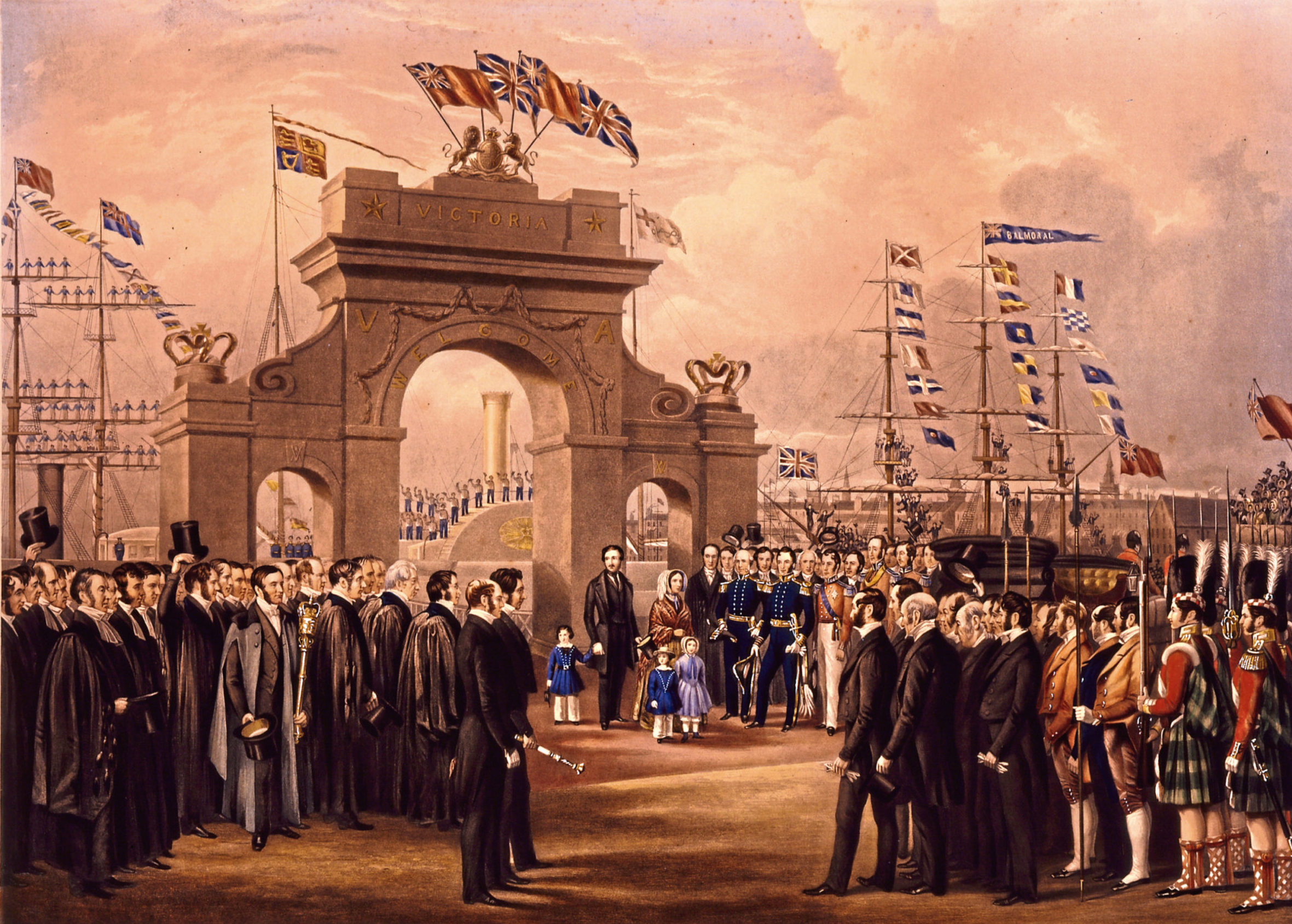 Victoria & Albert Visit Doric Columns