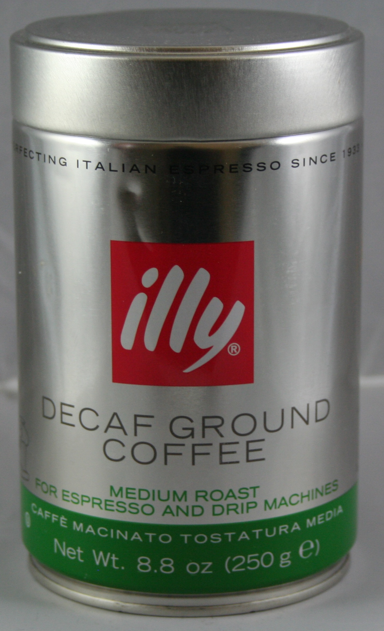 Illy Decaf Ground Coffee Medium Roast 8.8 oz. Doris Market