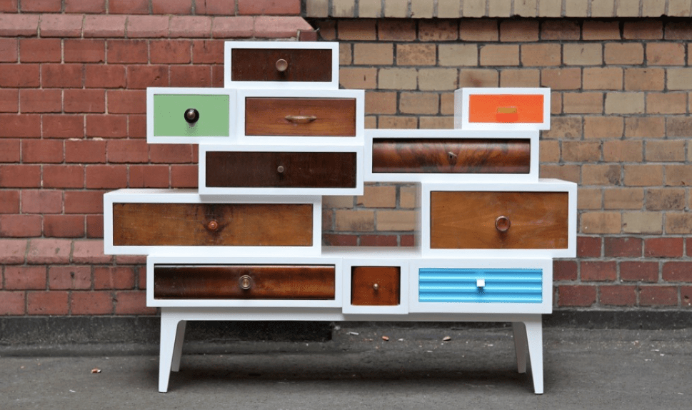 Old Wood Drawers Set in New Dressers Designs & Ideas on Dornob