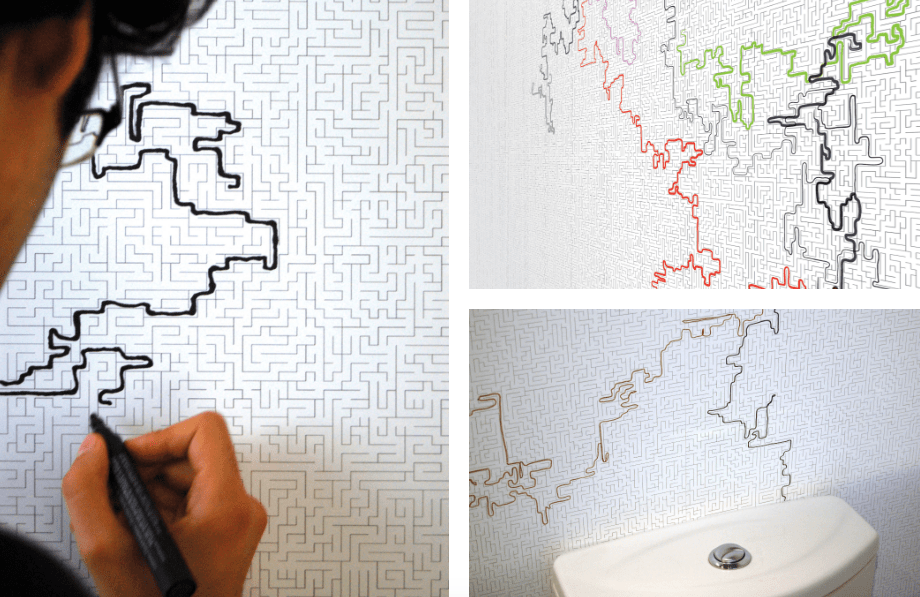 Draw on Walls! Crossword Puzzle Wallpaper Designs & Ideas on Dornob