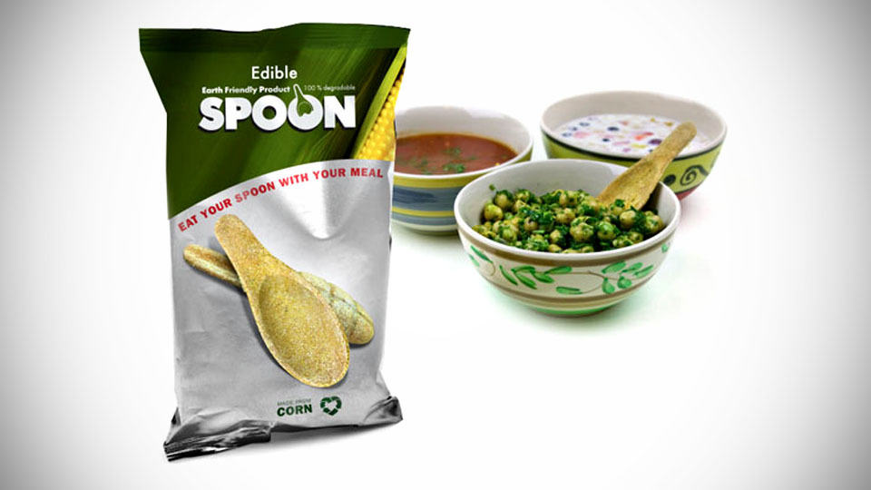 Edible Spoon for Sustainable Consumption Designs & Ideas on Dornob